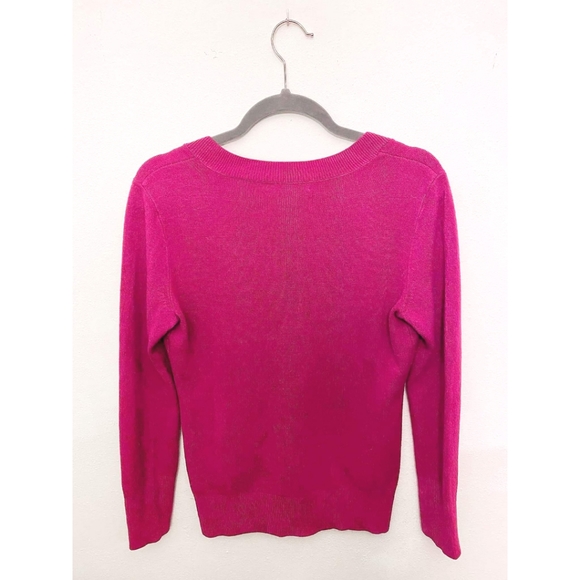 New York & Company Sweater Magenta Size M - Picture 2 of 2